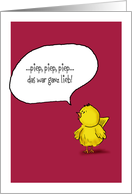 Piep, Piep, Piep, Das war ganz lieb, Deutsch, Danke card