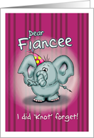 Fiance Elephant - I did knot forget! card