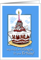 Holy Moly Ex-Colleague, Mole Birthday, card