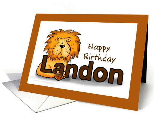 Happy Birthday Landon! card (845219)
