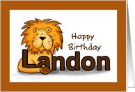 Happy Birthday Landon! card