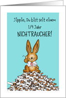 Nichtraucher-Glckwunsch, German, No Smoking Congratulations card