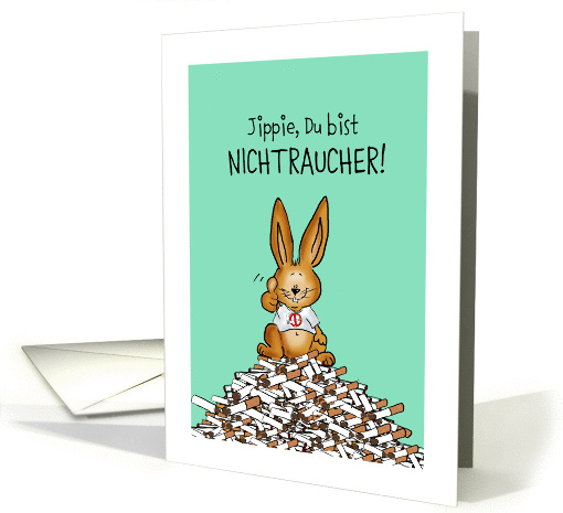 Nichtraucher-Glckwunsch, German, No Smoking Congratulations card