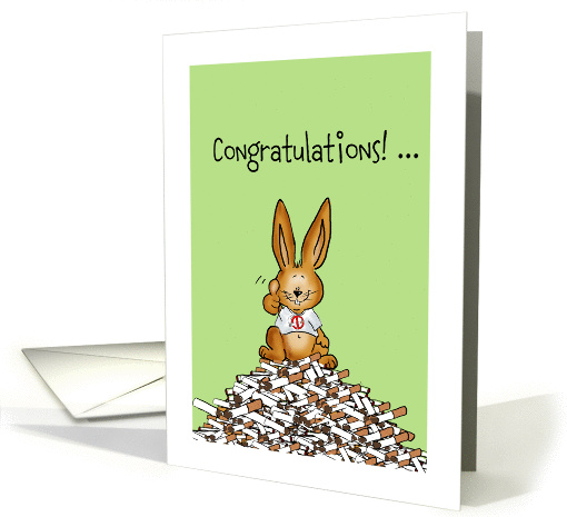 Non smoking, thumbs up, Anniversary Kicking the habit! card (846358)