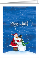 God Jul! Swedish, Christmas, card