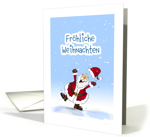 Merry Christmas German, Santa Claus card (847650)