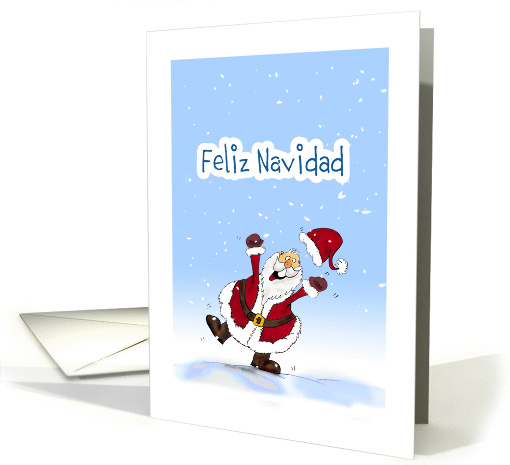 Merry Christmas Spanish, Feliz Navidad Santa Claus card (847651)
