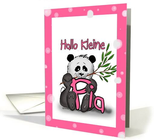 German Card Pia Name Panda card (848500)