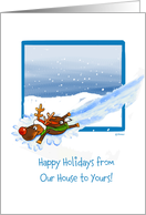 Happy Holidays tfrom our House to Yours! card