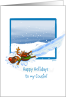 Happy Holidays to my Cousin! card