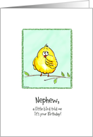 Nephew - A little Bird told me - Birthday card