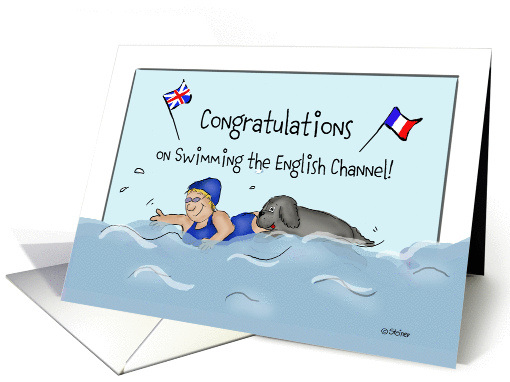 Congratulations on Swimming the English Channel card (856132)