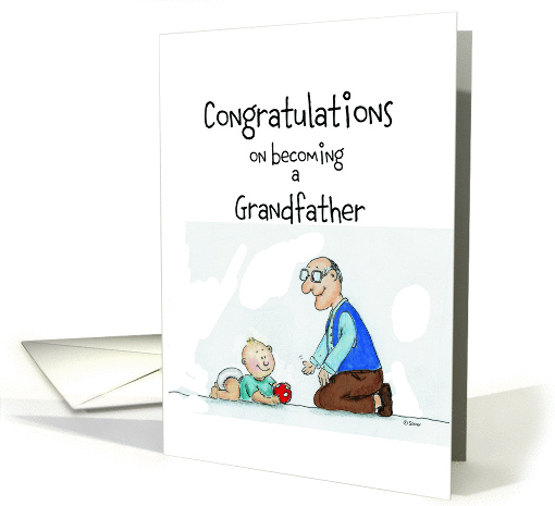 Congratulations on becoming a Grandfather card (859331)