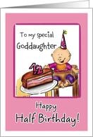 Happy Half Birthday to my special Goddaughter card