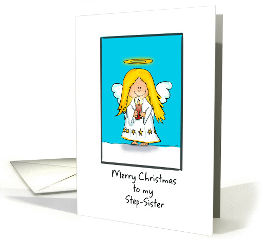 Merry Christmas to my Step-Sister Angel card (861583)