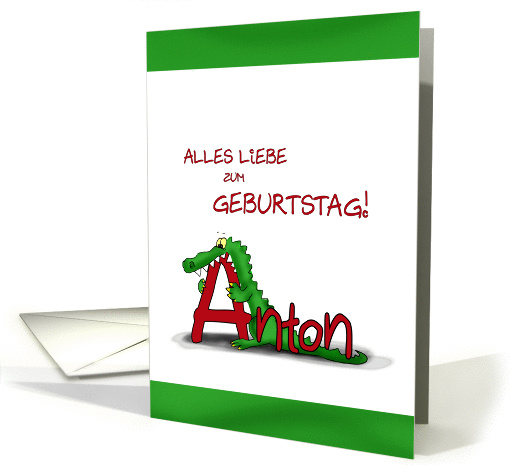 Anton Geburtstag - Happy Birthday Anton card (863934)