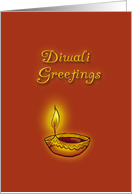 Diwali Deepawali Festival of Lights Candle Greetings card