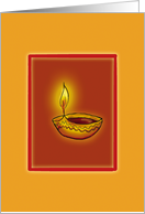 Diwali Deepawali Festival of Lights Candle Greetings card