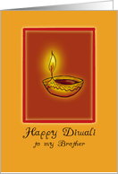 Happy Diwali to my Brother card