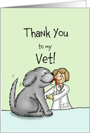 Thank you to my Vet card