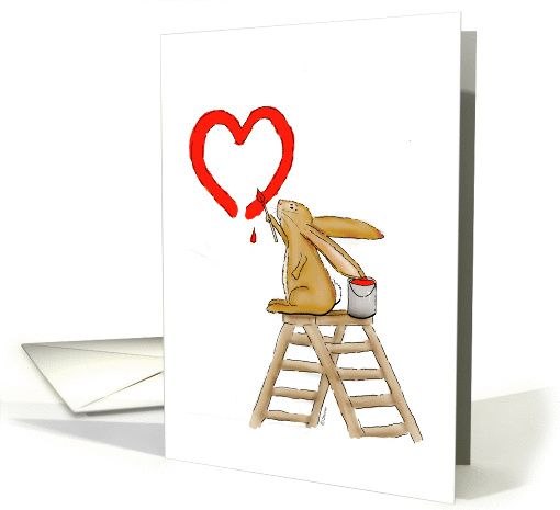 I love you heart - Some Bunny loves you! card (871583)