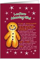 Stutenkerl Grusskarte - Leckere Adventsgre card