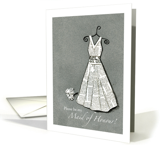 Maid of Honour - Newspaper - Dress card (892603)