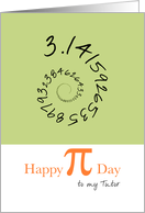 Happy Pi Day to Science Tutor 3.14 card