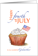 Godmother - Happy fourth of July - Independence Day card