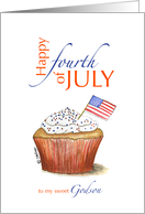 Godson - Happy fourth of July - Independence Day card