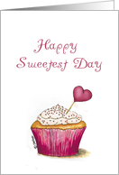 Sweetest Day - General - Cupcake with Heart card