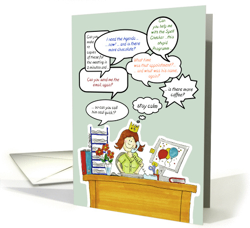 Humorous Administrative Professionals Day Card - General card (911512)