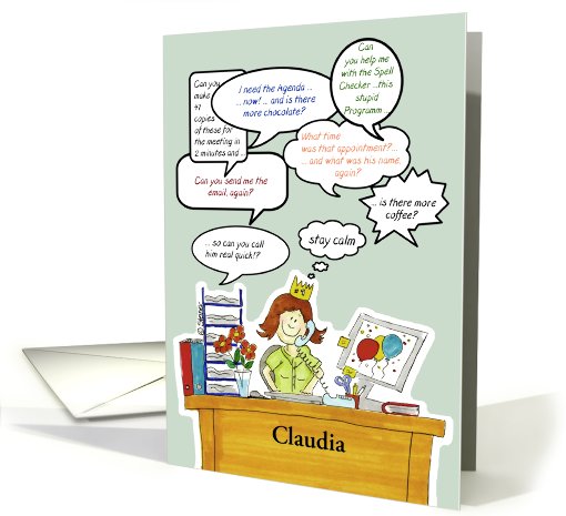 Thank you - personalize with name for Administrative Pro... (911518)