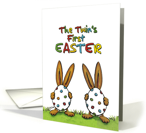 Twins First Easter - 1st Easter, Humorous, whimsical with... (912267)