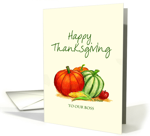 Happy Thanksgiving to our Boss card (913031)