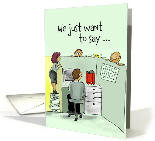 Employee Anniversary - Humorous - Cubicle card (914301)
