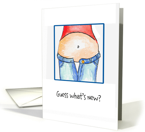 Guess what's new? Pregnancy Announcement card (914356)