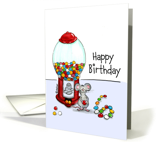 Humorous Happy 6th Birthday - Sixth Birthday - Gumball... (918945)
