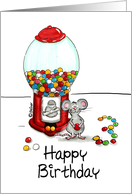 Humorous Happy 3rd Birthday - Third Birthday - Gumball Maching card