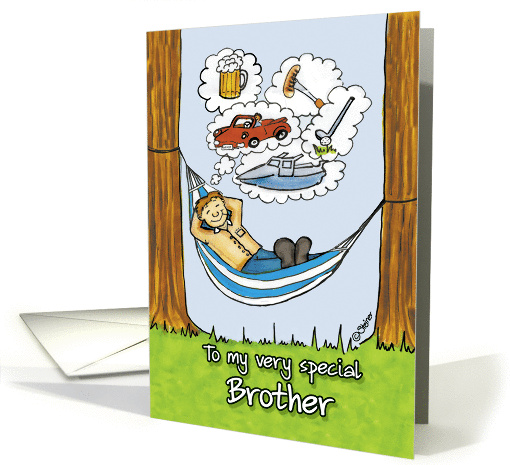 Humorous Father's Day Card for Brother card (929797)