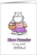 Humorous Happy Birthday for a girlfriend who likes Purses card