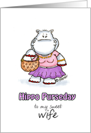 terHumorous Happy Birthday for a Wife who likes Purses card