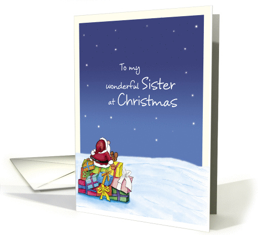 To my wonderful Sister at Christmas card (930535)