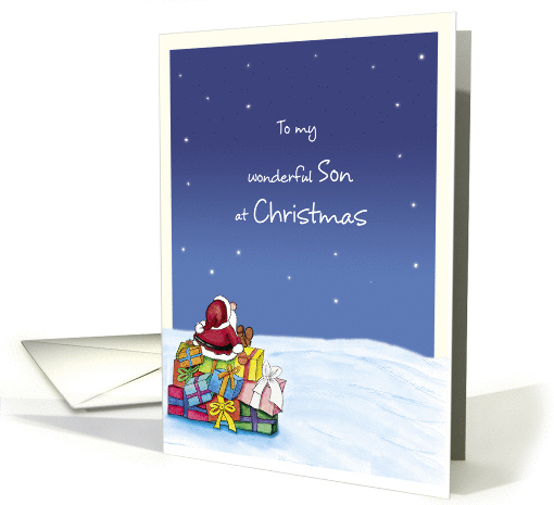 To my wonderful Son at Christmas card (930542)
