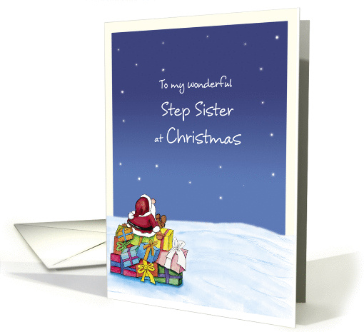 To my wonderful Step Sister at Christmas card (930553)