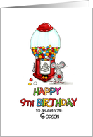 Happy Birthday 9th Birthday Godson - Ninth Birthday, 9 card