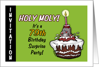Humorous - 79th Birthday Invitation - Surprise Party - seventy-ninth card