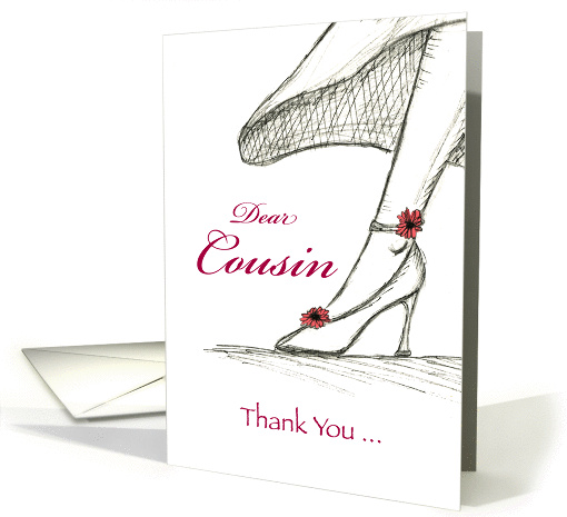 Cousin - Thank you for being my Bridesmaid - Sketch of a... (933052)