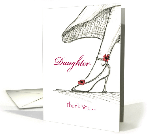 Daughter ,Thank you for being my Maid of Honor card (933081)