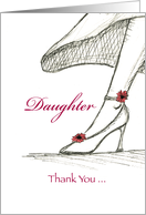 Daughter ,Thank you for being my Maid of Honor card